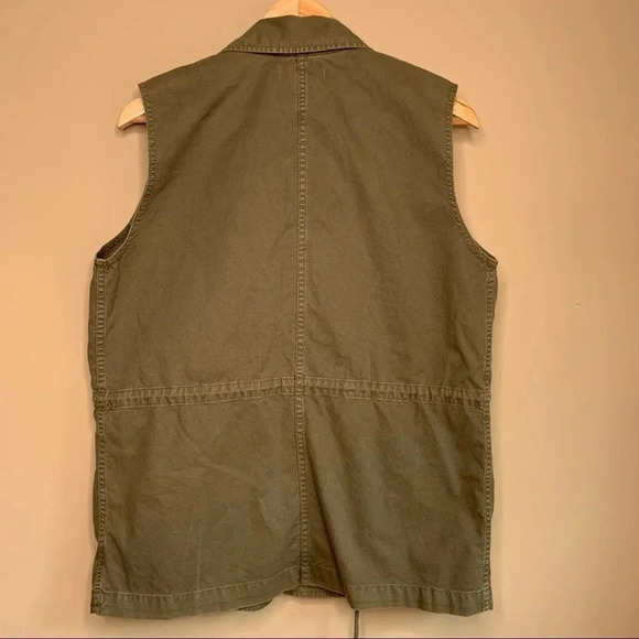 Madewell Oversized Cargo Drawstring Vest Size Small - Picture 6 of 11